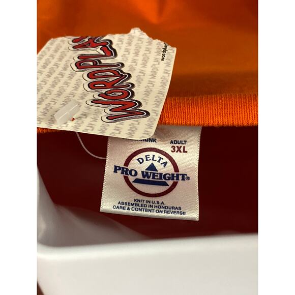 NWT Fugitive (You Never Saw Me) Funny Jail Break T-shirt Size 3XL Orange Cotton - Picture 5 of 8